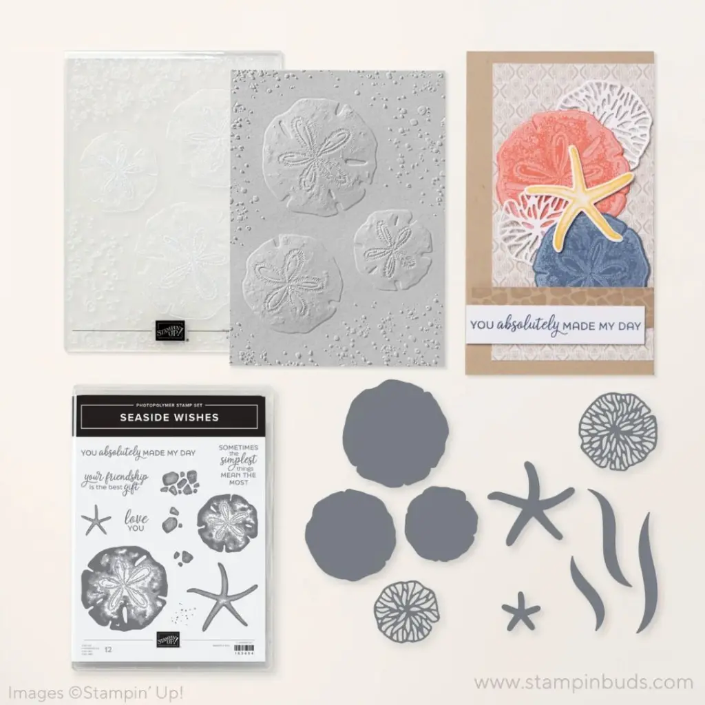 Seaside Wishes hybrid embossing folder and dies